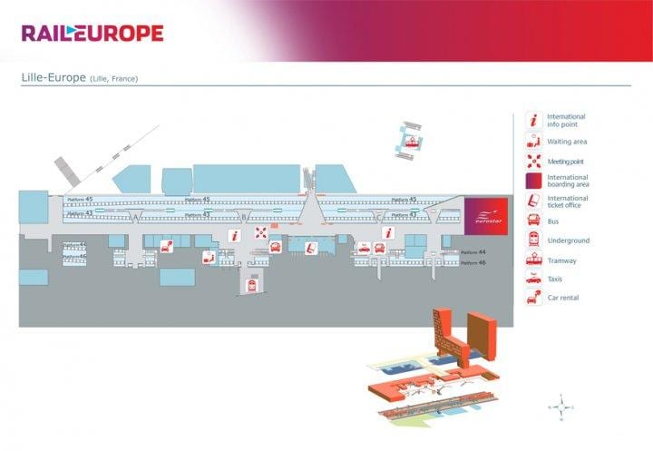 Lille europe dzelzceļa stacija map