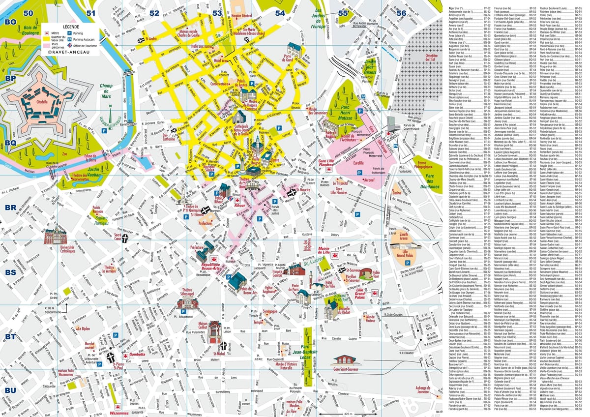 city kartes Lillē francijā